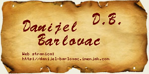 Danijel Barlovac vizit kartica